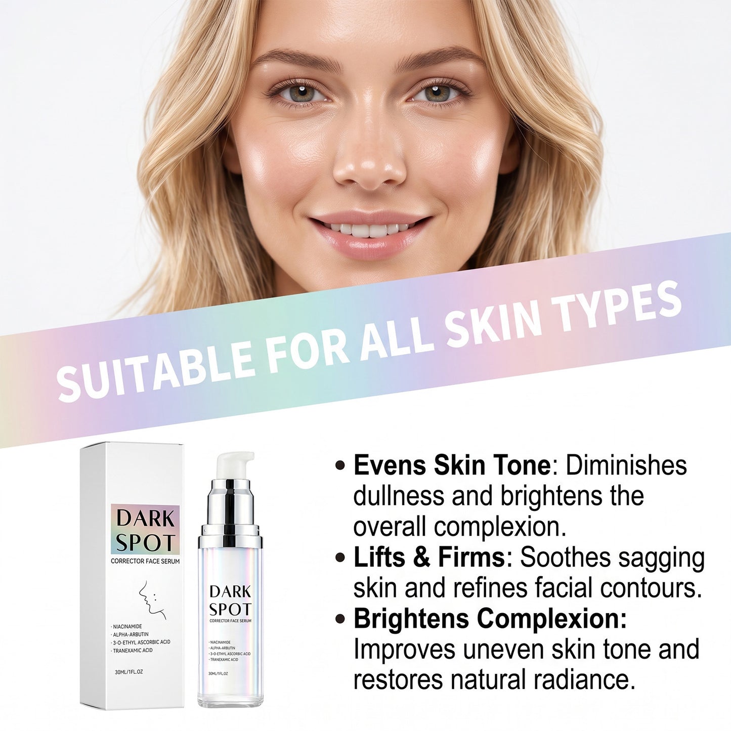 Brightening & Firming Liquid Skin Care Serum - 30ml