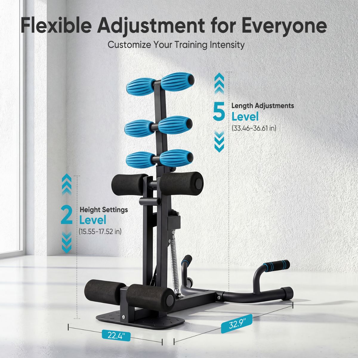 Adjustable Deep Squat Machine for Home Gym - Compact Design