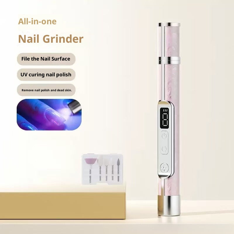 LCD Display 2-in-1 Nail Polishing & Baking Lamp Electric Nail Grinder