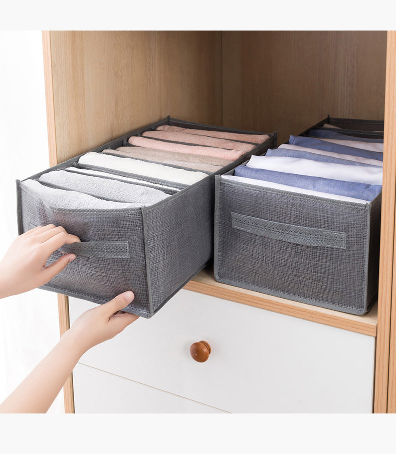 Mesh Drawer Clothes Storage Organizer Bags - Foldable Wardrobe Compartments