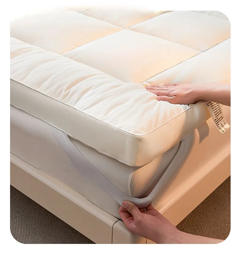 Queen Mattress Topper Pad - Gray Bedding Accessory