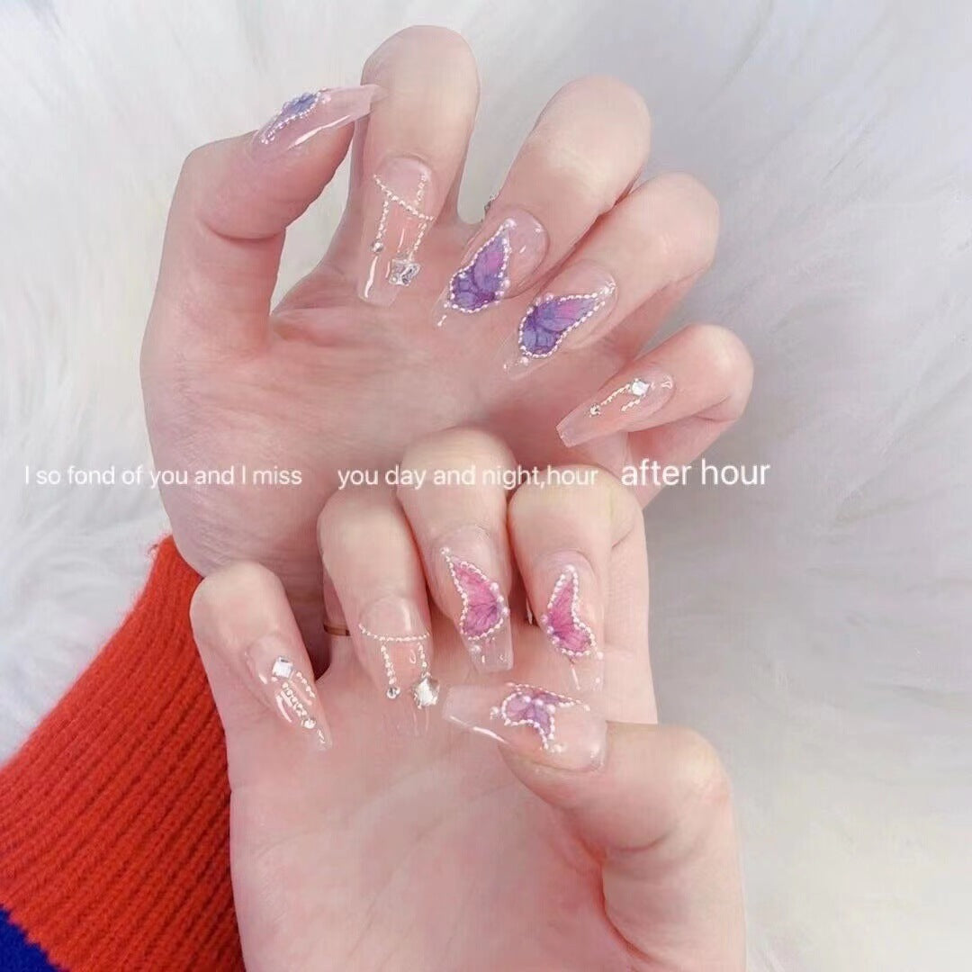 Fake Nail Stickers with Armor Classic Nail Tips for Nail Art and Manicure