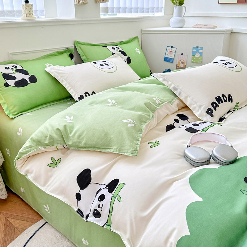 Pure Cotton Bed Sheets Set Minimalist Soft Bedding for Home