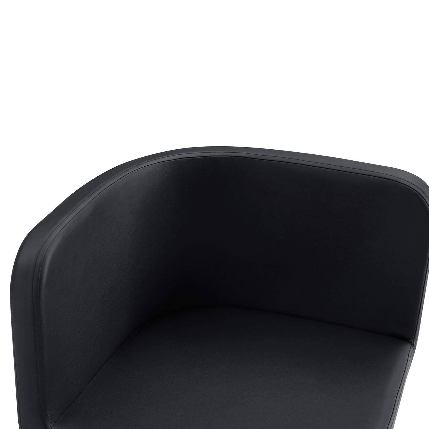 Modern Black PU Dining Chair Set of 2 - Comfortable & Stylish