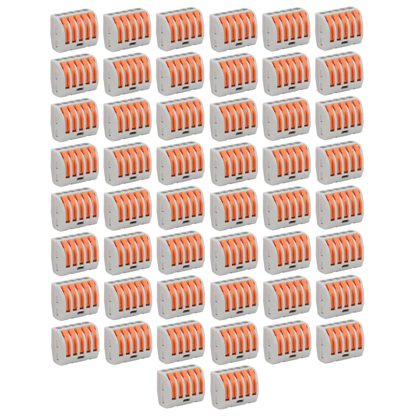 50Pcs Push Wire Wiring Connector Mini Fast Compact Connect Terminal