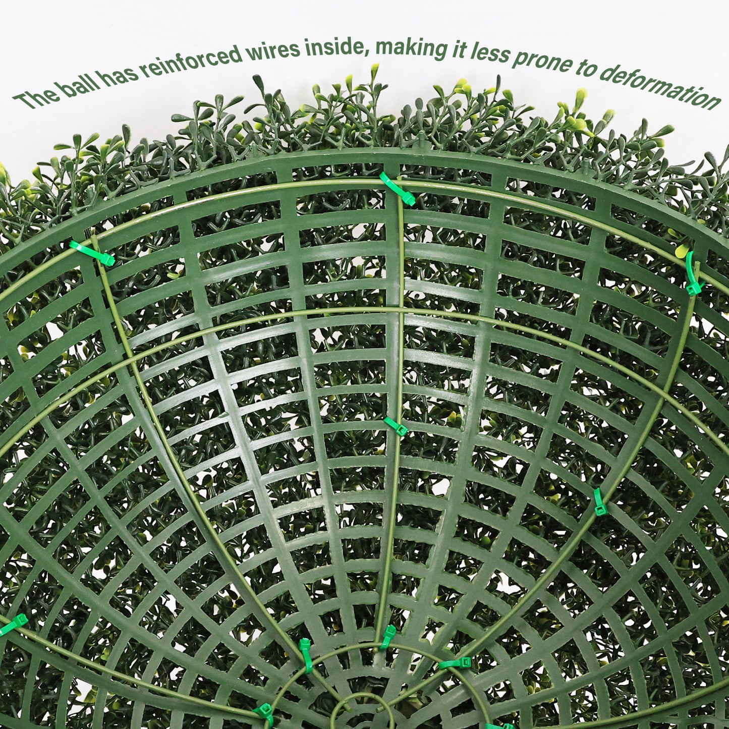 22.4-Inch Artificial Boxwood Topiary Balls - 2pcs Set