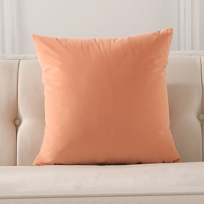 Large Lumbar Cushion Cover for Sofa Bed Office Chair - Frosted Velvet