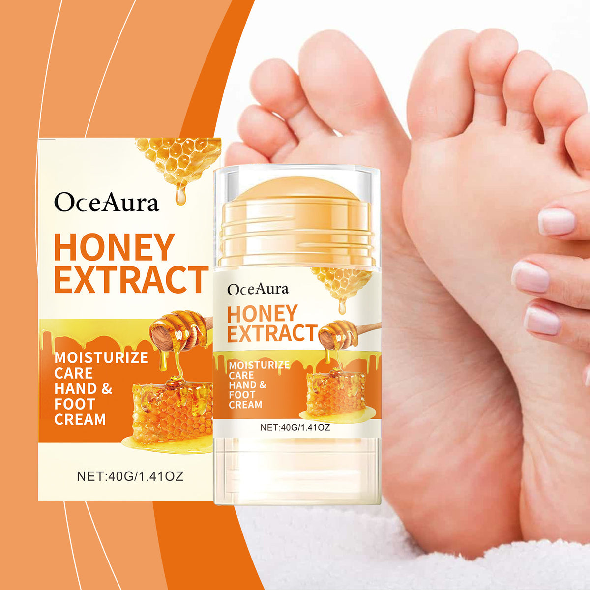 OCEAURA Honey Moisturizing Care Stick Nourishing Heel Elbow Knee Cream