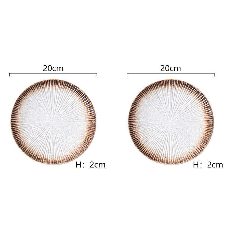 Ceramic Dinner Plate for Western Food - Household Dining Ware