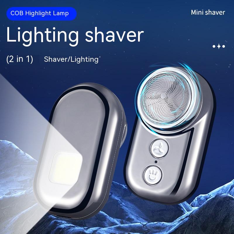 Men's Portable Electric Shaver with LED Light