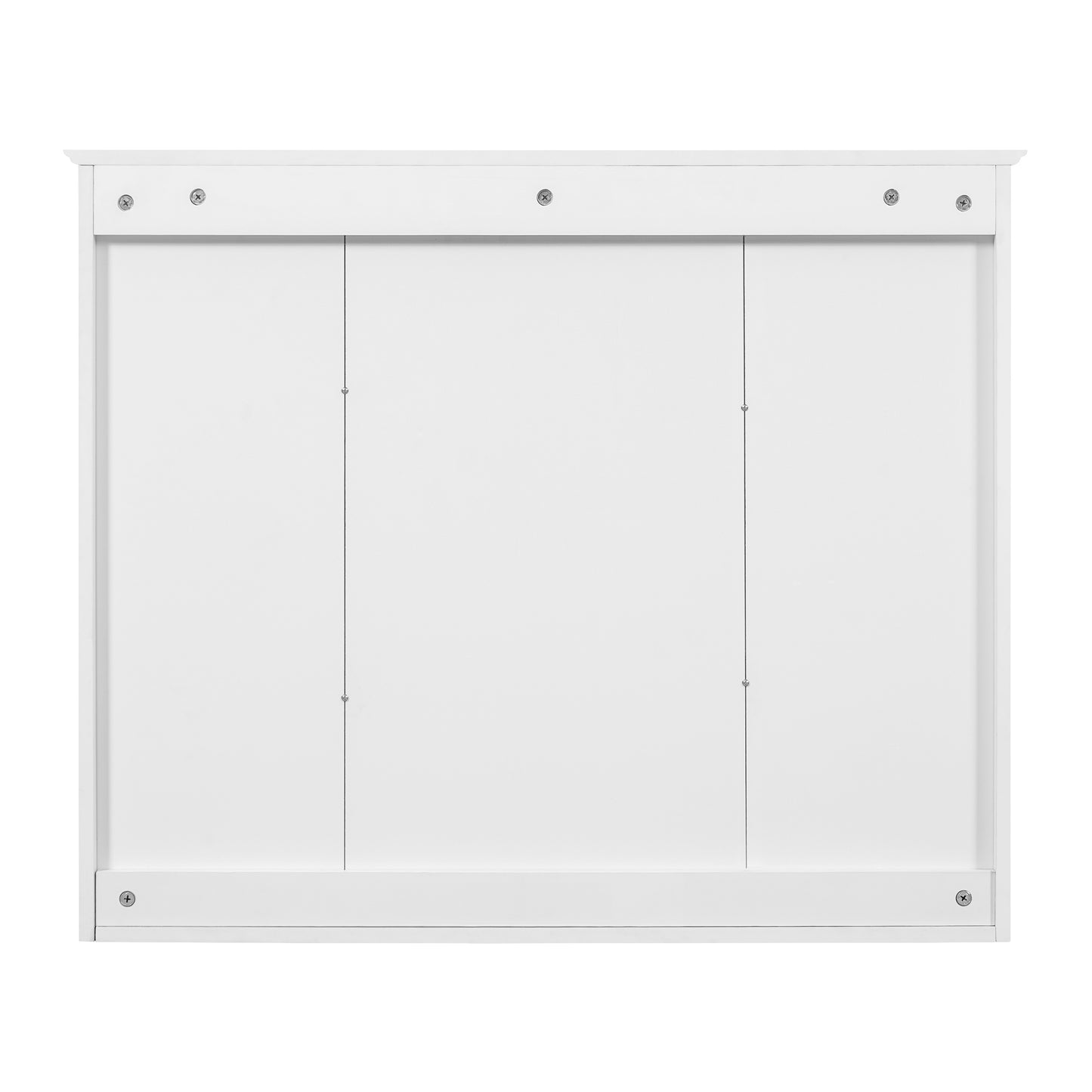 35-Inch Wall-Mounted Bathroom Cabinet with Mirror & 5 Shelves