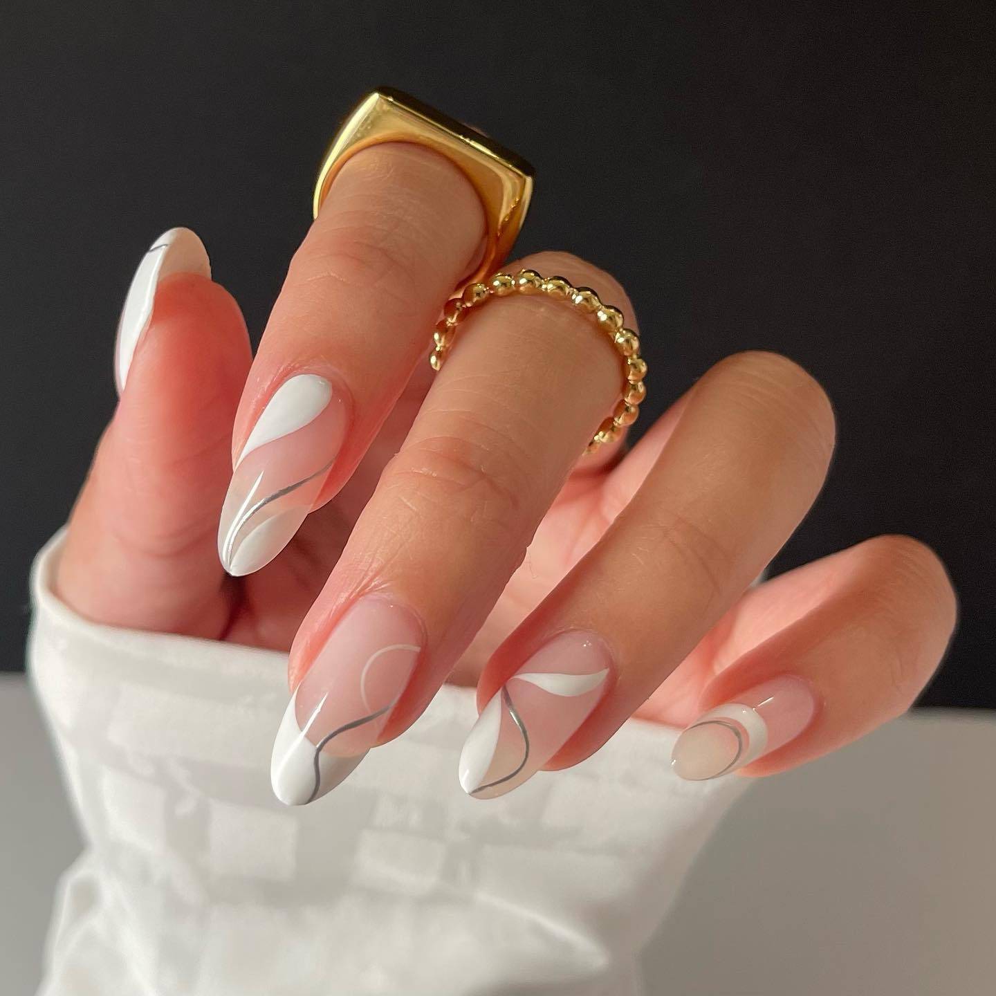 Nail Art Foil Sheets Set - Silver Dot Ink Gold Foil for Nail Decoration