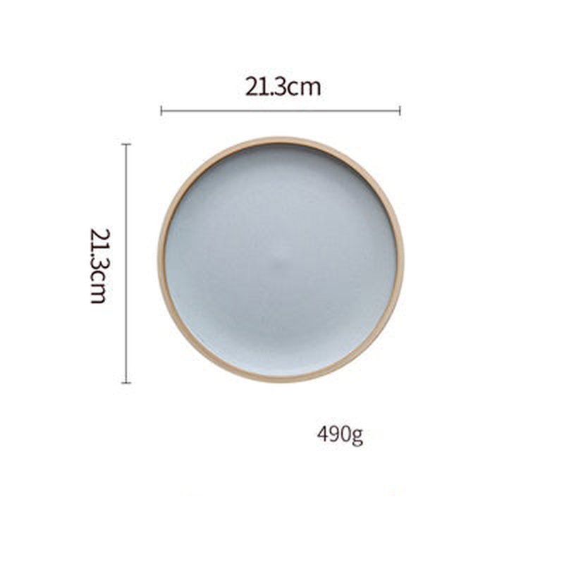 Ceramic Dinner Plate Set - Matte Finish, Microwave & Dishwasher Safe