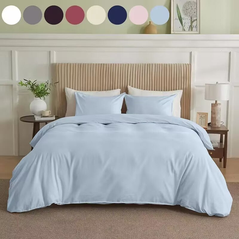 Solid Twin Duvet Cover - Cozy Bedding in Multiple Colors
