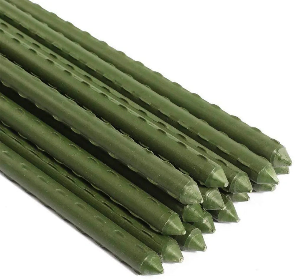 10-Pack Dark Green Plastic Rods - DIY Craft Support Sticks