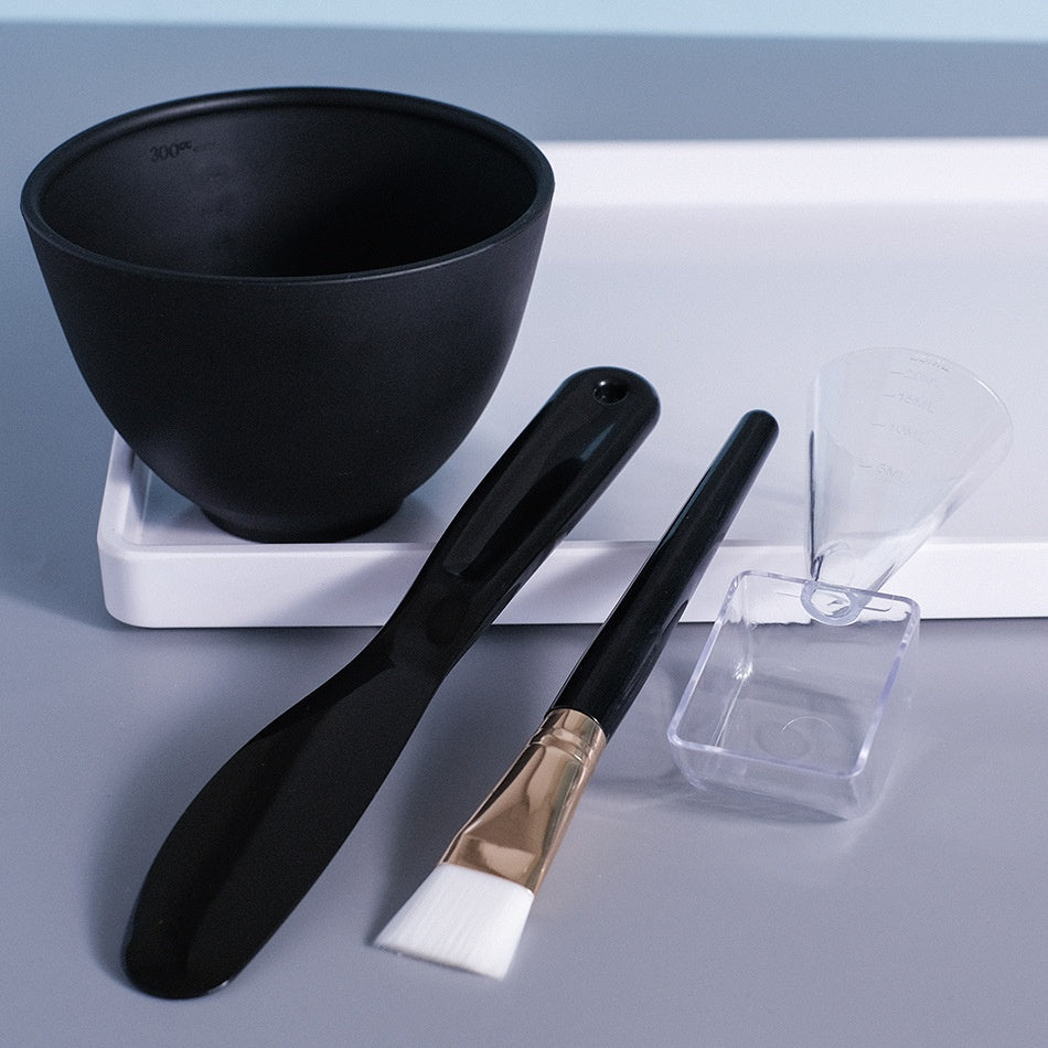 Silicone Mask Bowl and Brush Set for Face Makeup & Skincare