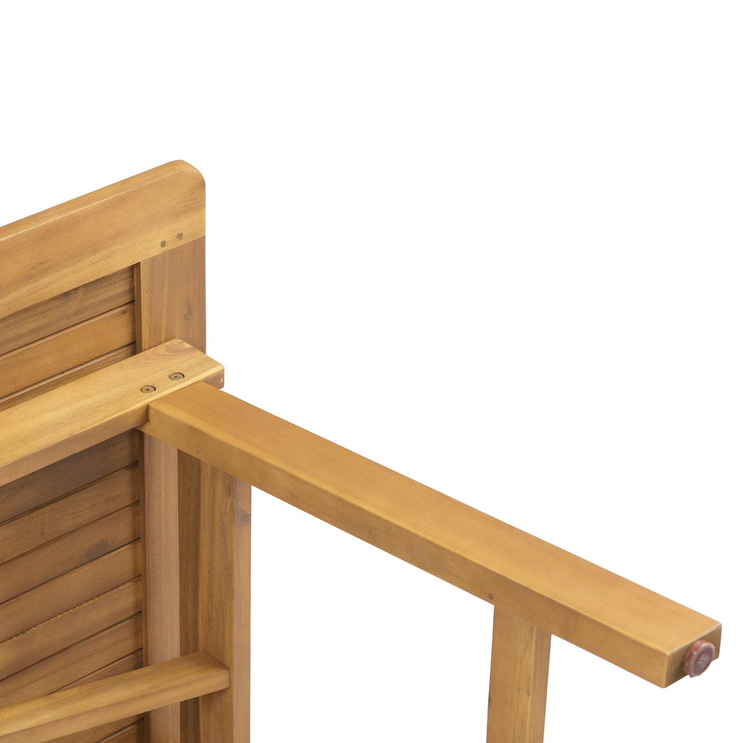 Extendable Acacia Wood Outdoor Dining Table - Teak Finish