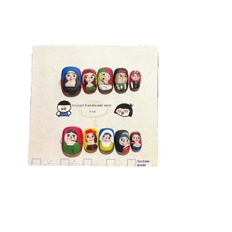 Nail Art & Tools Nail Patch Set with Glitter & Glue - Multiple Colors