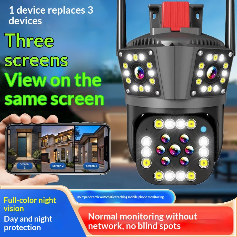 Wireless Night Vision Surveillance Camera 360° Panoramic Outdoor Security Camera