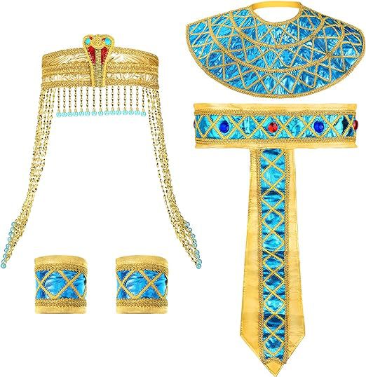 Egyptian Pharaoh Cleopatra Halloween Costume Accessories for Adults