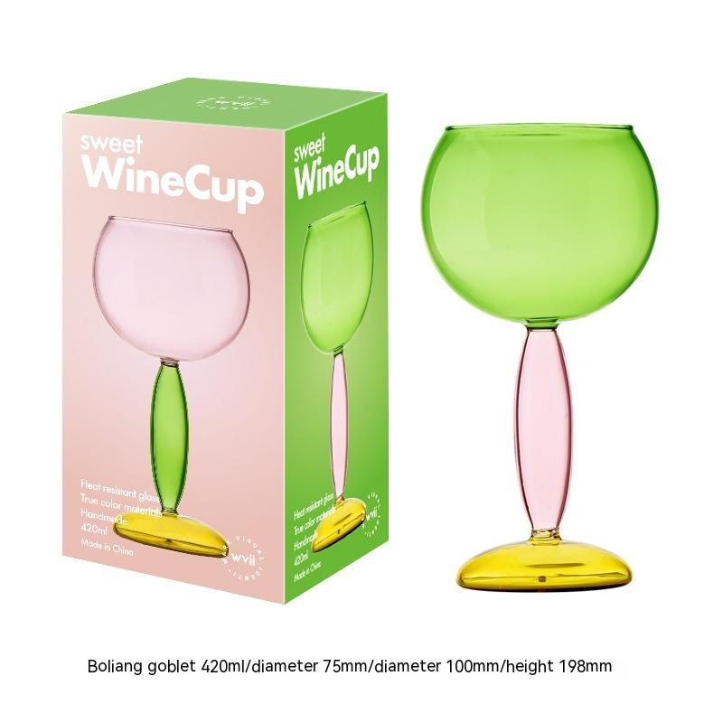 Borosilicate Handmade Red Wine Glass - Nordic Style, 260ml & 420ml Variants