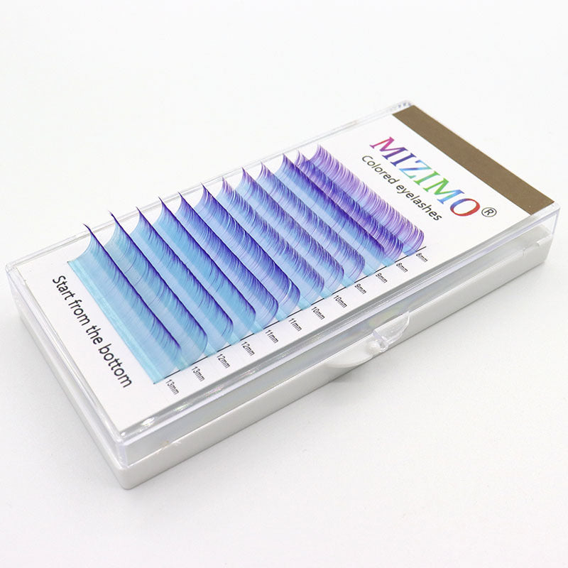 False Eyelashes Set - 8-15mm Colorful Mixed Styles for Dramatic Eye Makeup