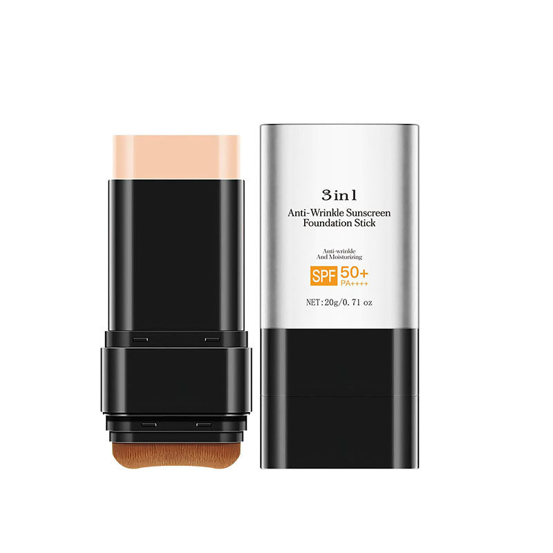 3-in-1 Moisturizing Foundation Stick Light Makeup for All Skin Types