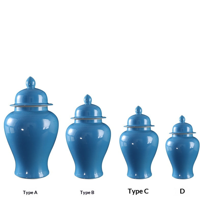 Chinese-Style Ceramic Vase Jar Home Decor - Multiple Sizes