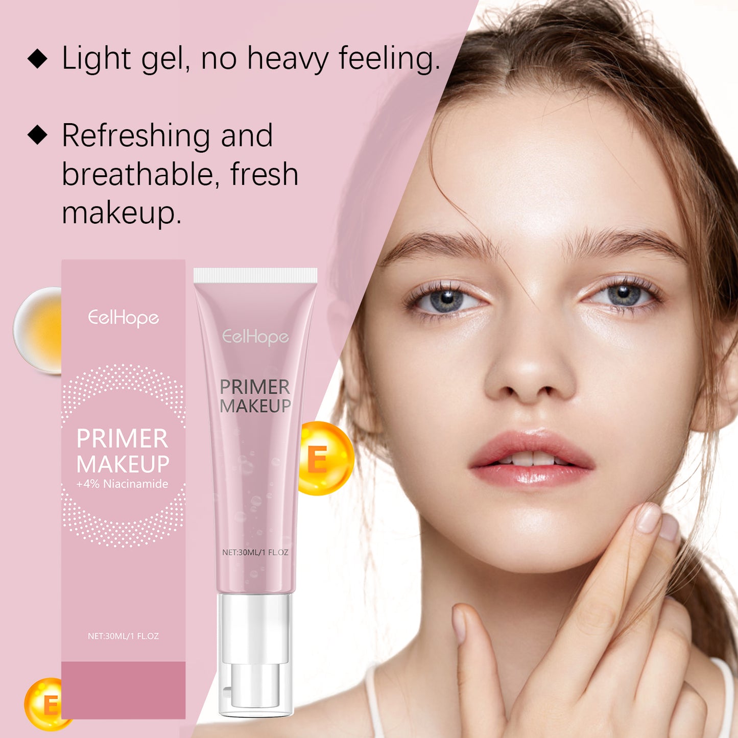 Brightening Pre-Makeup Gel with Vitamin C & Niacinamide - 30ml