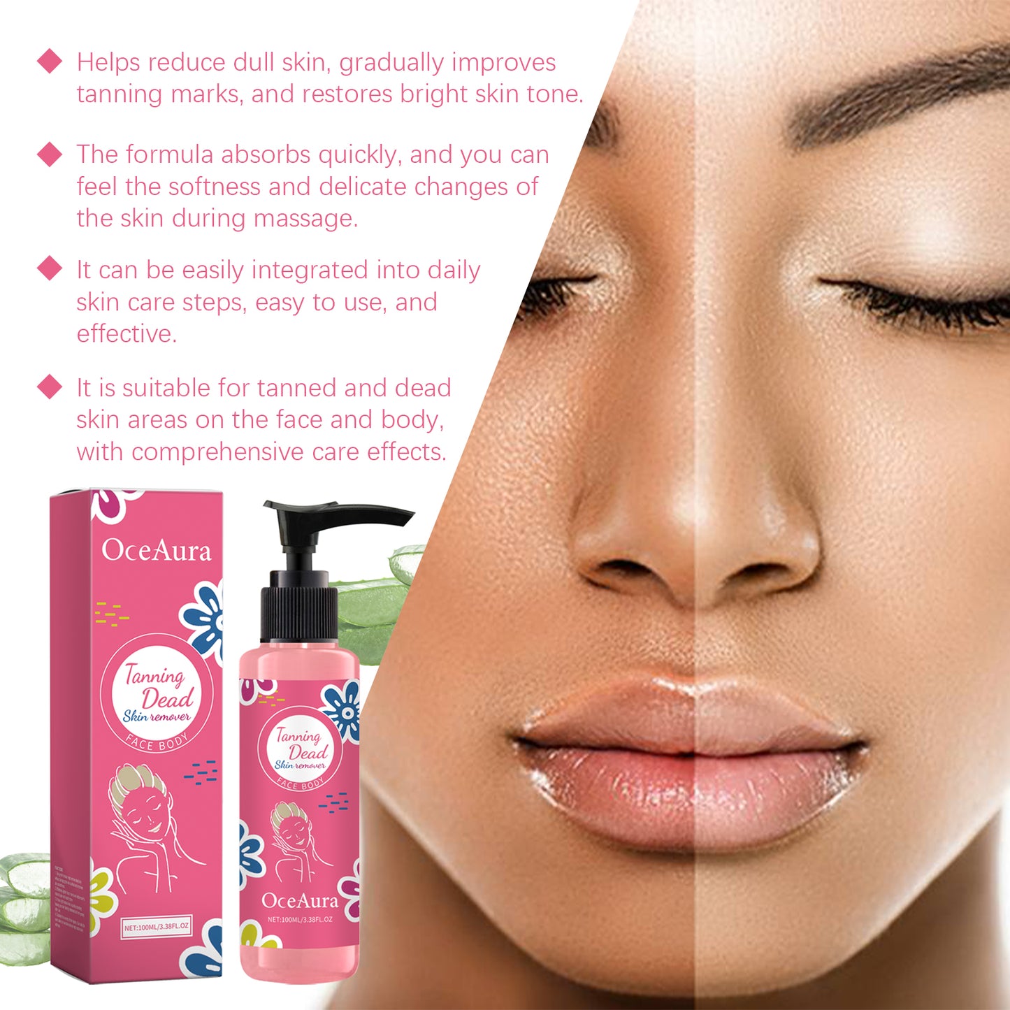 Exfoliating Body Cleansing Gel with Lemon & Aloe Vera - 100ml