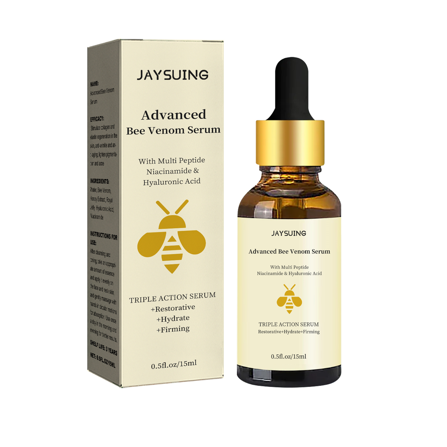 Bee Venom Anti-Aging Face Essence - Moisturizing Firming Skin Repair