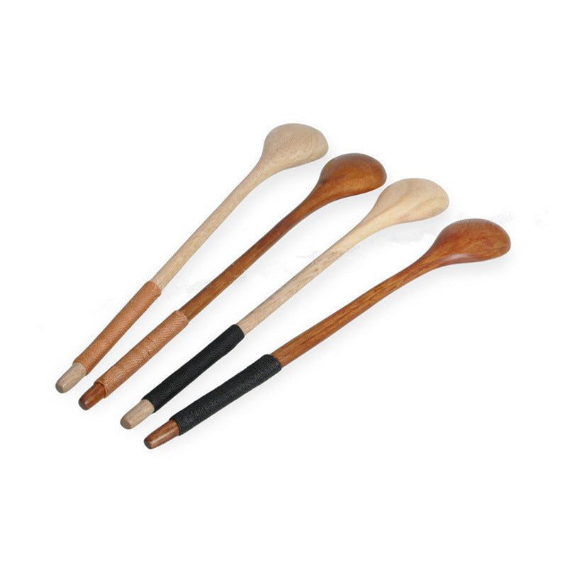 Long Wooden Mixing Spoon for Kitchen Use - Durable & Handcrafted