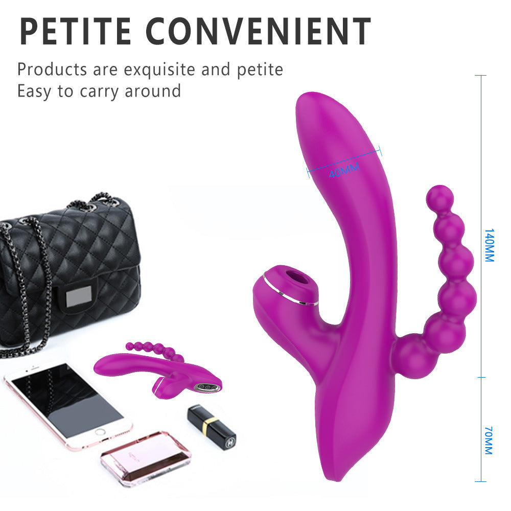 Multi-frequency Vibration Sucking Device for Women - Rechargeable Silicone Massager