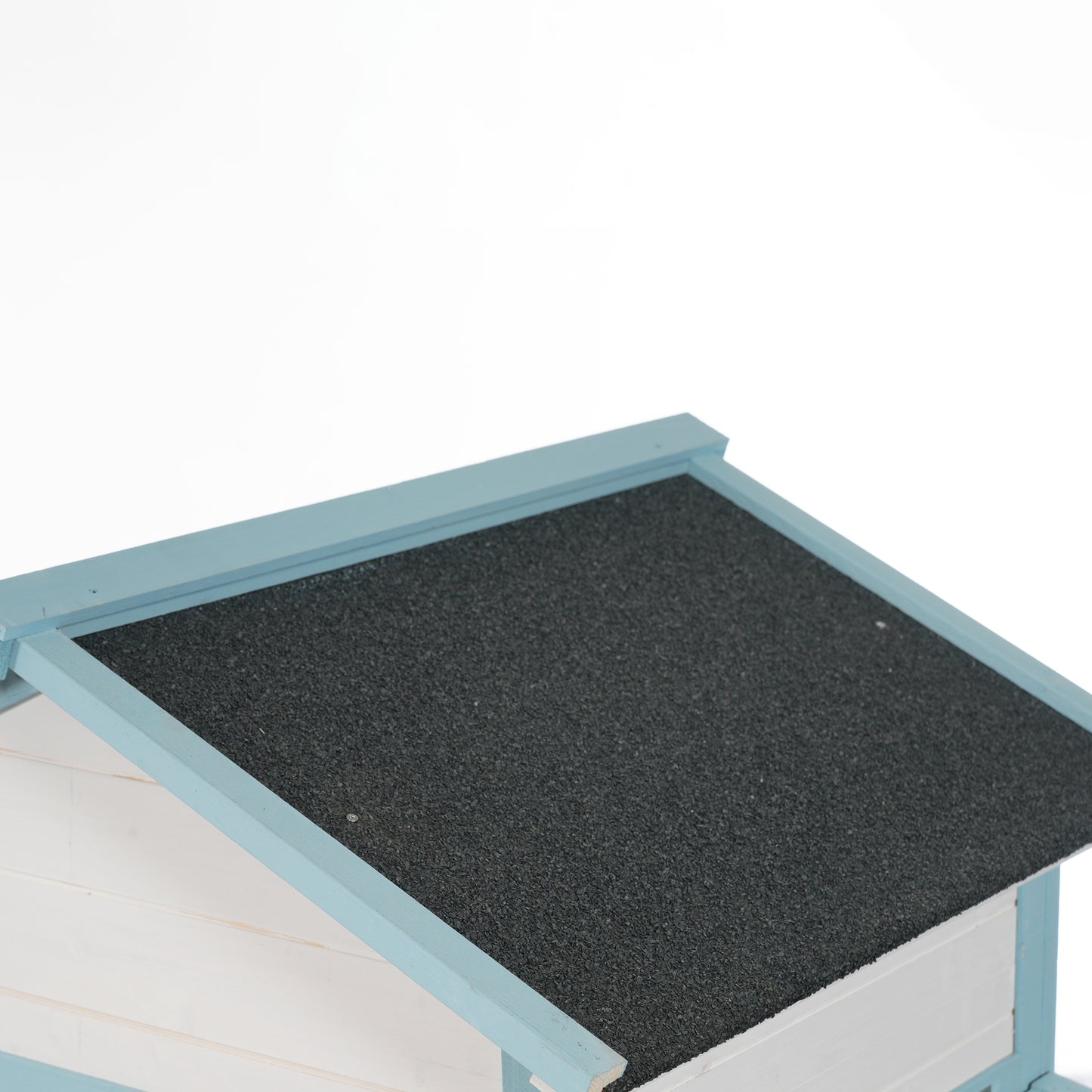 Pet Guardrails for Chicken Coop, Wooden Fence with Blue, Tan or White Finish