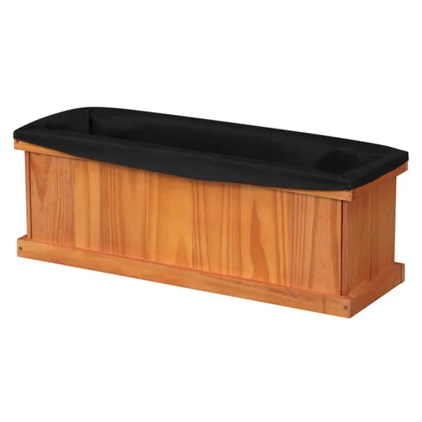 Detachable Bottom Pine Planter Box for Herbs & Vegetables - 28x9.5x10