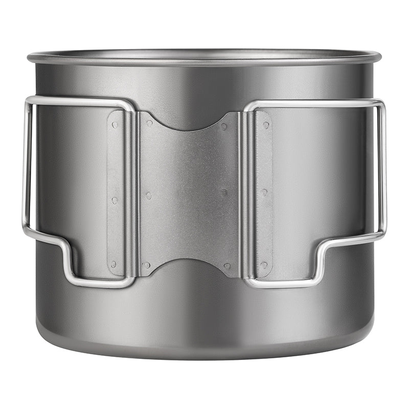 800ml Pure Titanium Camping Cup - Lightweight & Foldable