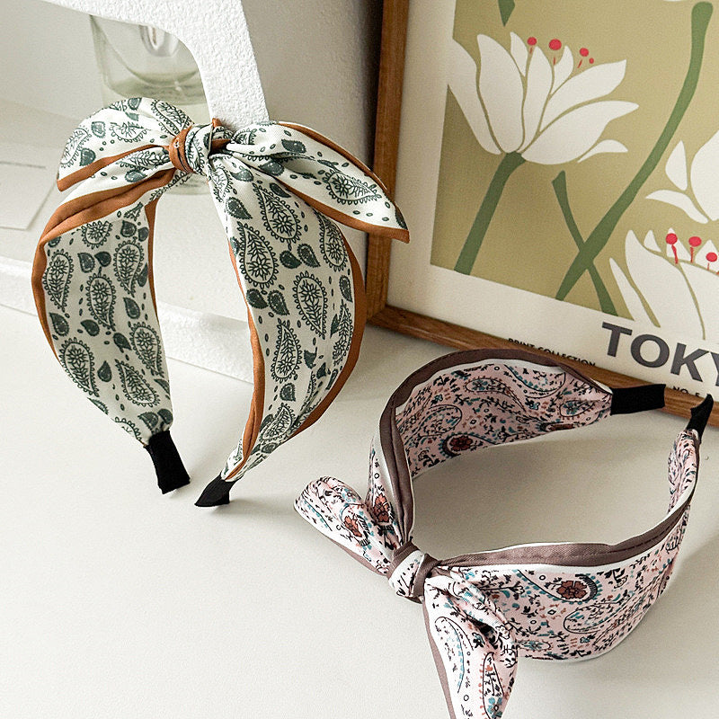 Paisley Satin Hair Band