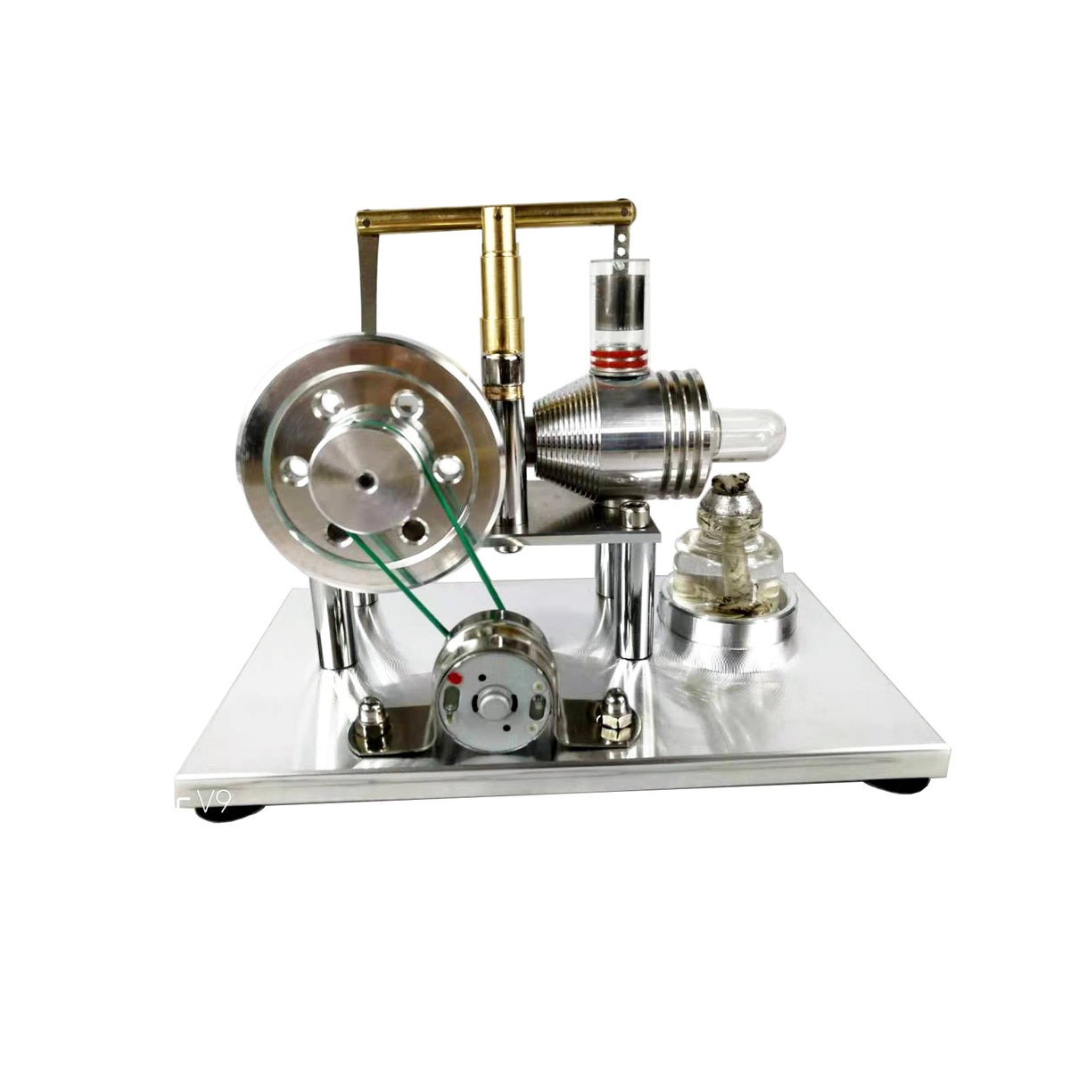 Experimental Stirling Engine Model Micro Engine - Silver
