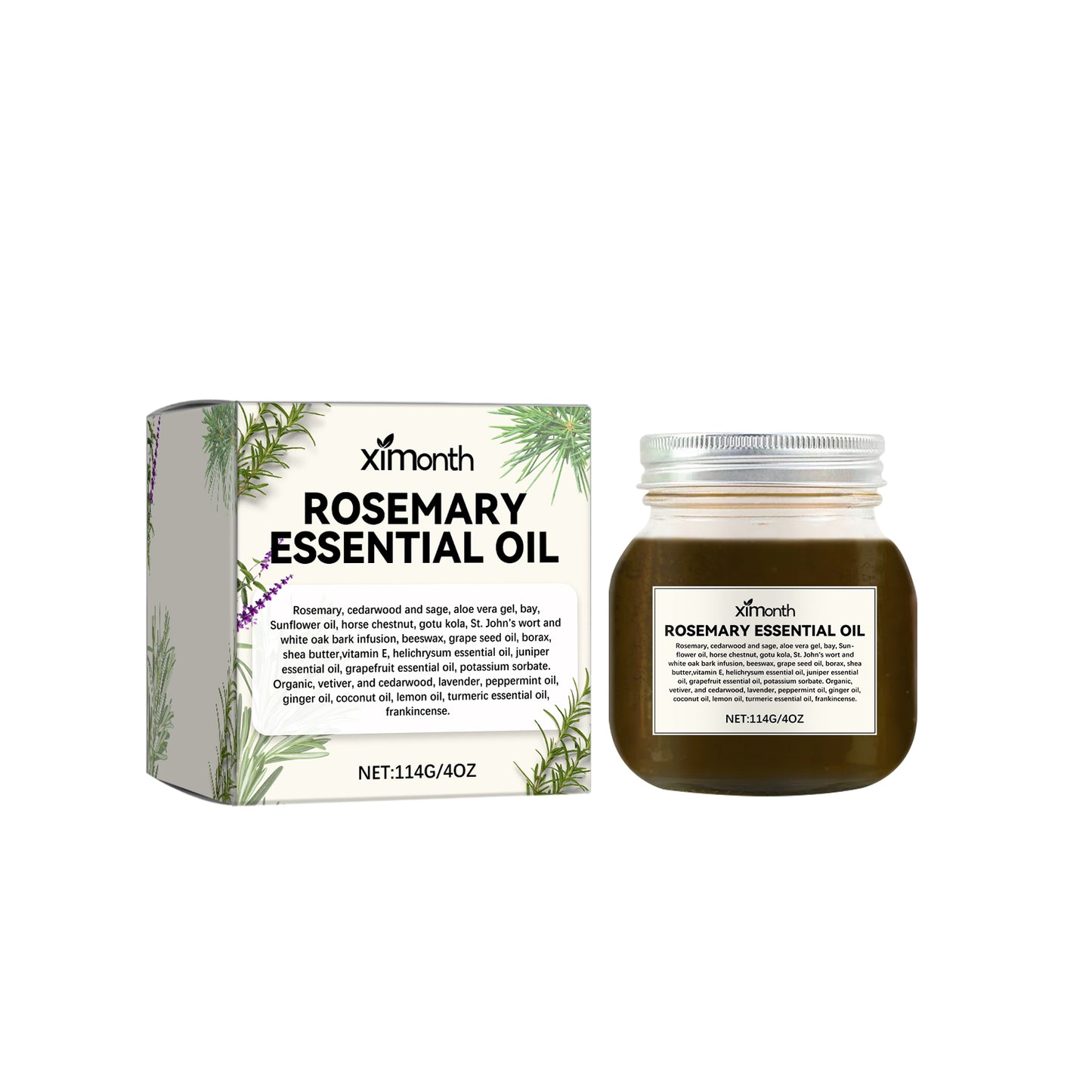 Rosemary Essential Oil for Body Massage - Moisturizing Skin Care Oil