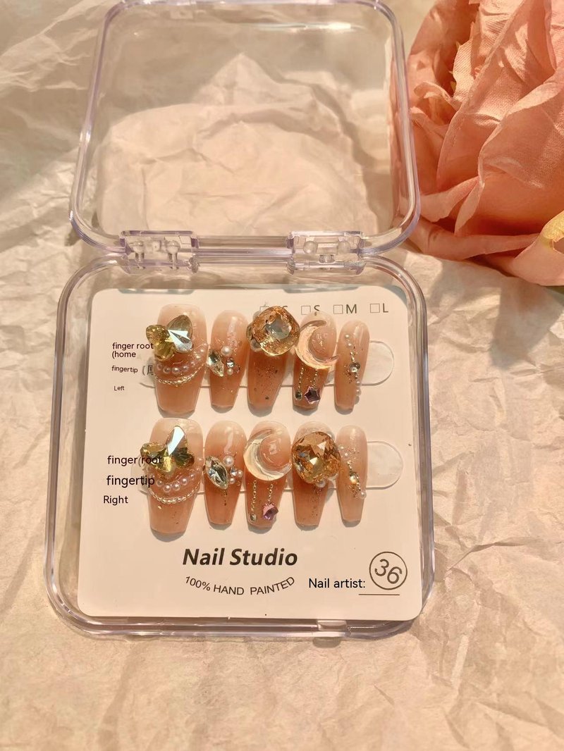 Detachable False Nails with Sun Protection