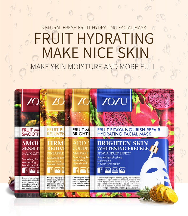 Fruit Flavor Hydrating Facial Mask for All Skin Types - Nourishing Skin Care