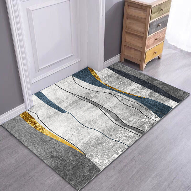 Crystal Velvet Doormat Entry Rug Modern Minimalist Household Floor Mat