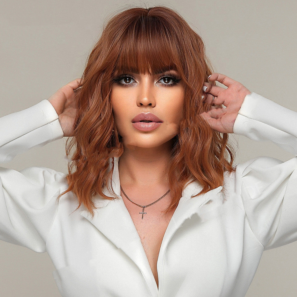 Women’s Curly Synthetic Hair Wig Sheath - LC031-1 Color