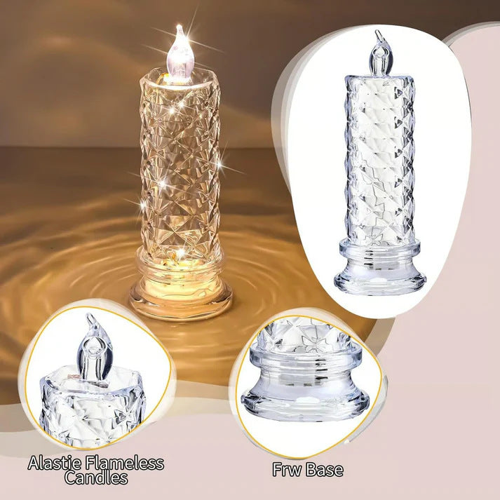 LED Flameless Candle Light with Shadow Effect for Home Decor