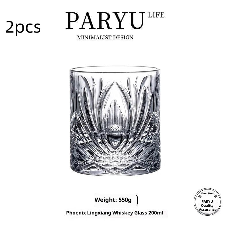 Elegant Crystal Wine Glass Set - Multiple Styles & Sizes