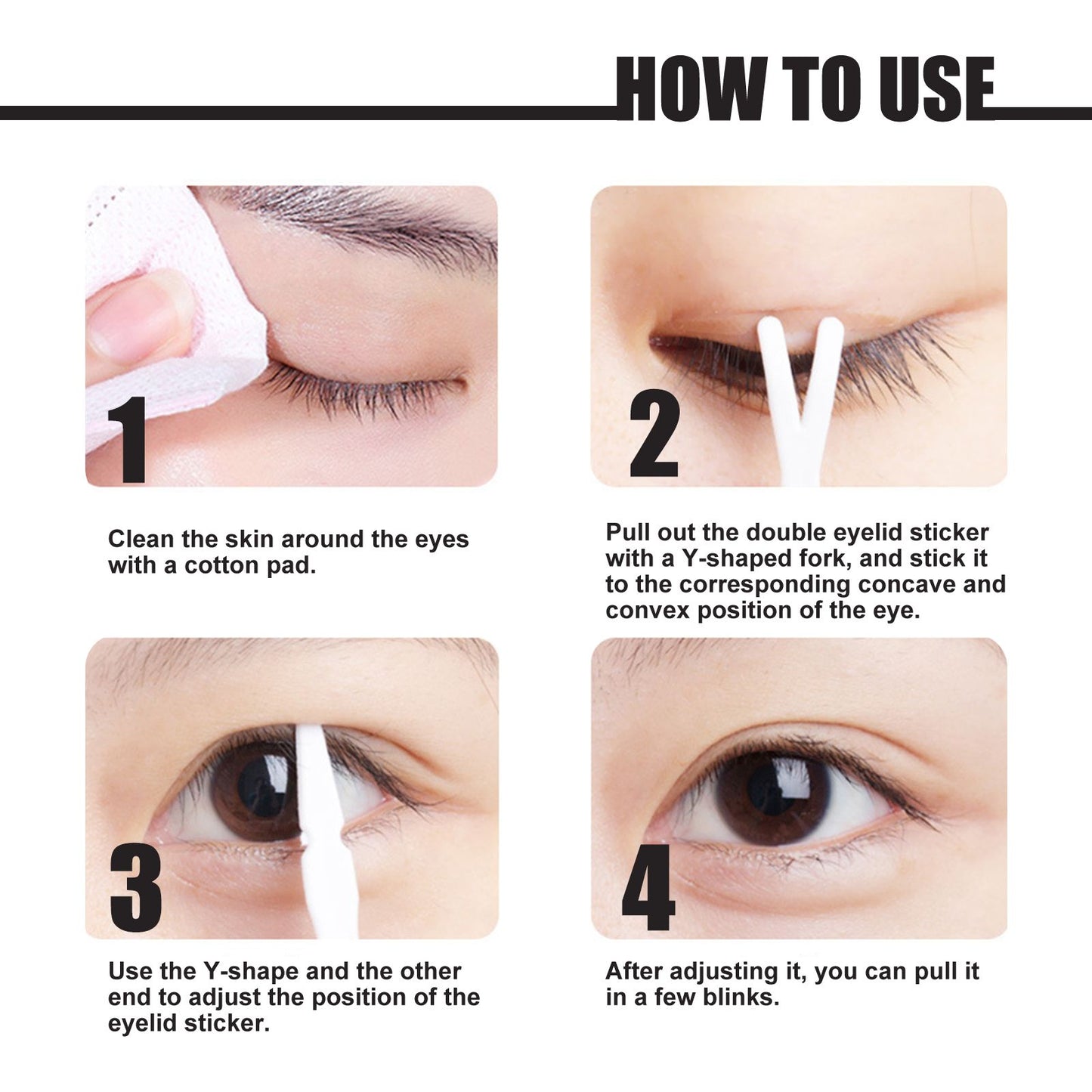 Invisible Double Eyelid Tape - Natural Mesh Water-Activated Adhesive