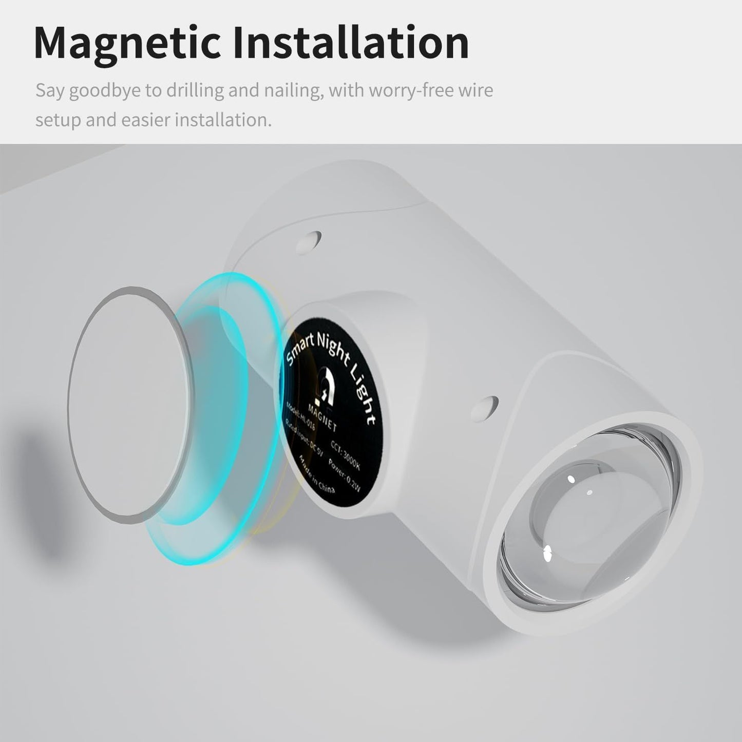 Rechargeable Motion Sensor Night Light - Magnetic RGB & Warm LED Wall Light, Wireless, 2-4 Pack