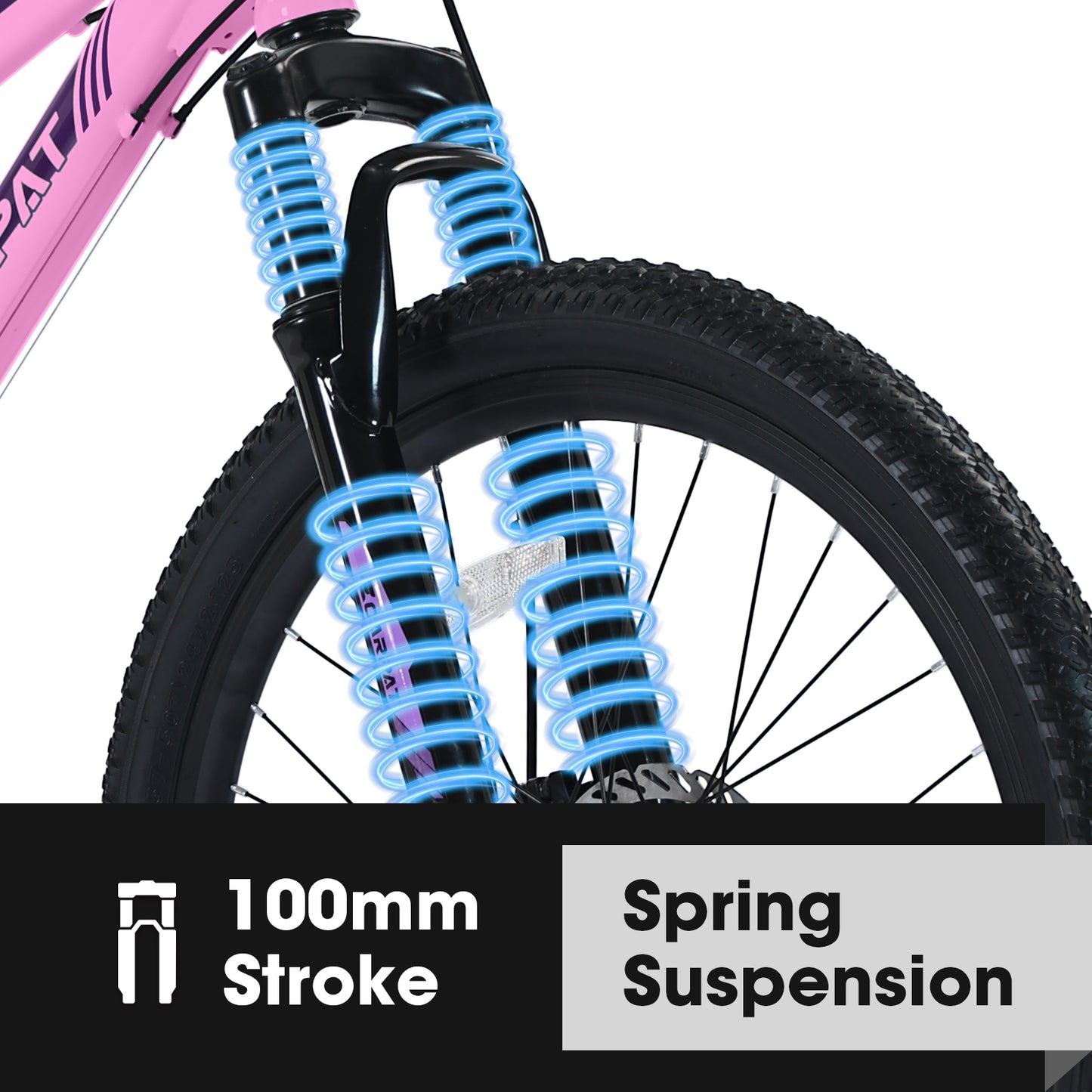 24 Inch Mountain Bike for Teen Girls & Women - Shimano 21 Speeds, Pink