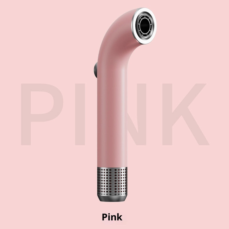 Cordless Hair Dryer with Curved Handle, 300W Hot Cold Air, USB Charging