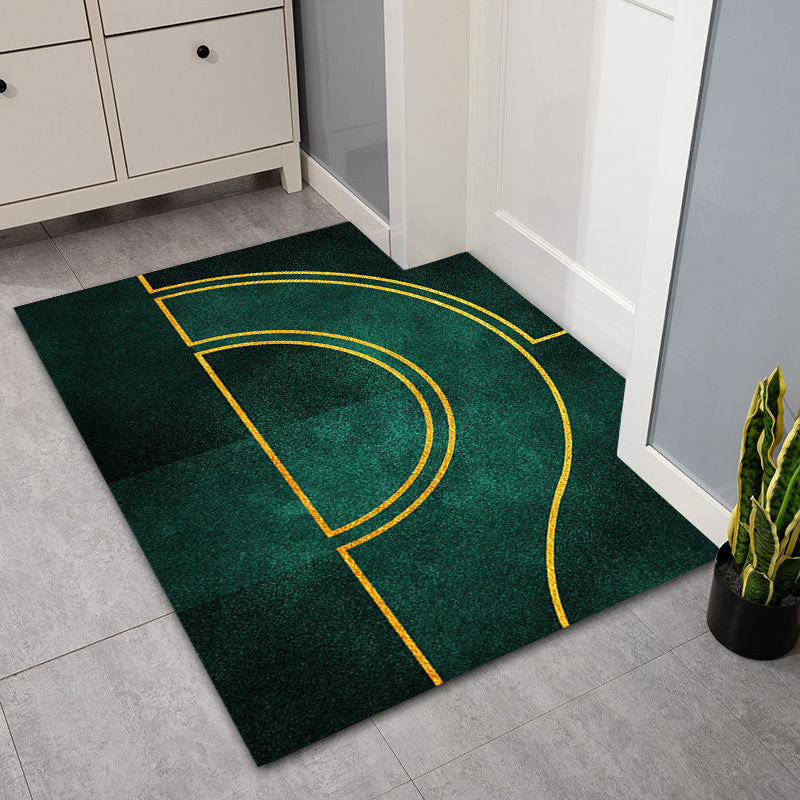 Crystal Velvet Doormat Entry Rug Modern Minimalist Household Floor Mat